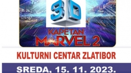 Пројекција филма „Капетан Марвел 2- 3D“ у Културном центру Златибор