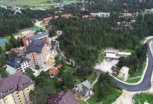 Асфалтирање улице у центру Златибора