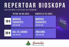 Нове пројекције филмова у биоскопу Културног центра