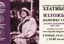 Изложба у КЦ Златибор "Памтићу све"