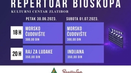 Нове пројекције филмова у биоскопу Културног центра
