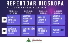 Нове пројекције филмова у биоскопу Културног центра
