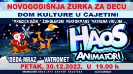Хаос аниматори у Дому културе у Чајетини
