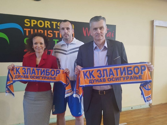 Stamatovic sa kapitenom KK Zlatibor